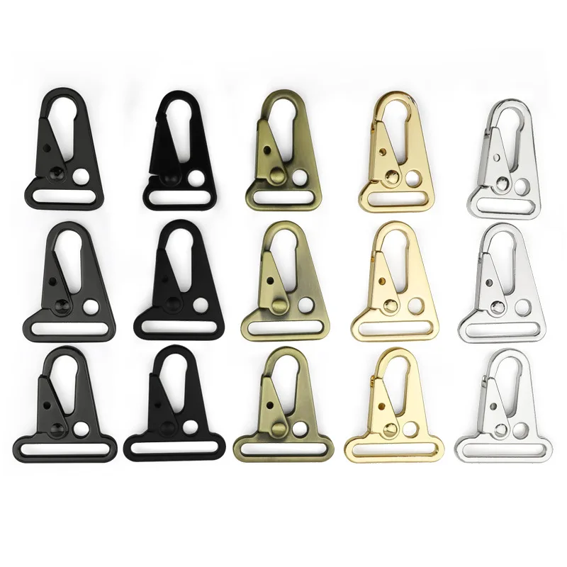 

25~38mm Metal Buckle Hook Pet Buckle Bolt Snap Hook Rifle Sling Bag Accessories, Silver, gold, black, bronze