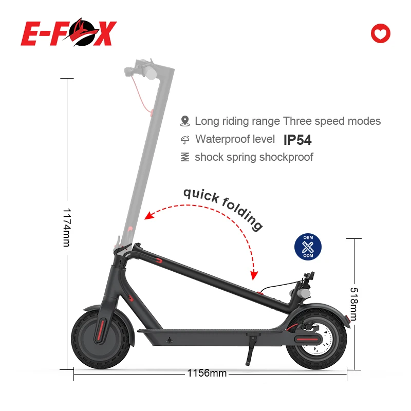 

8.5 inch 36V 10.4A 350W Foldable adult mobility electric electronic kick e scooters and scooter electrics for adults