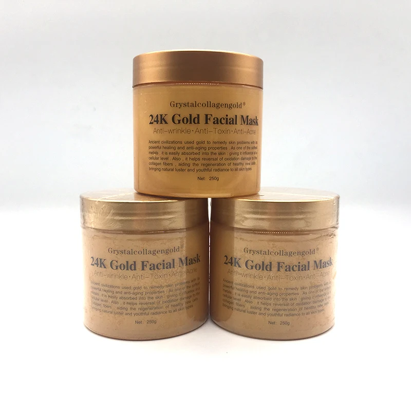 

2020 collagen facial mask deep cleaning face mask 24k gold face mask, Yellow