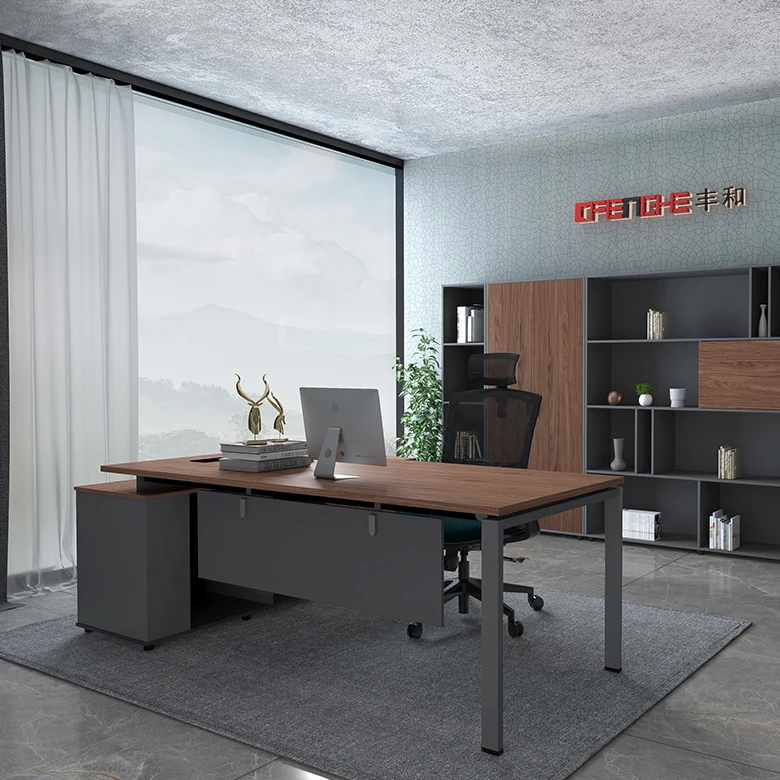 
Foshan Furniture L Shaped Top Unique European Table Office Desk 