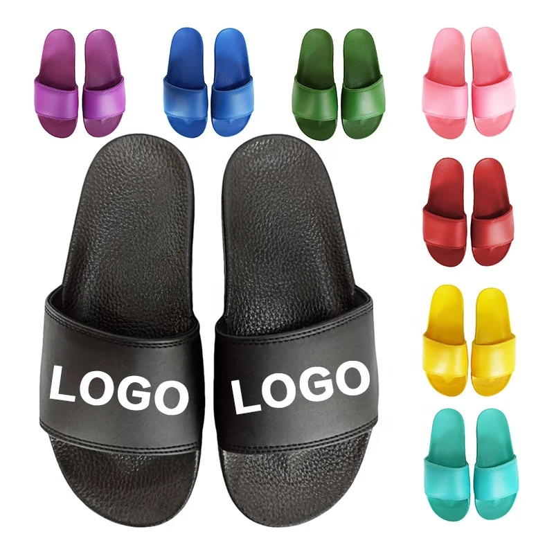 

Qufeng shoe eva plain slide sandal,black pvc mens slide sandal custom logo slide sandal men slipper