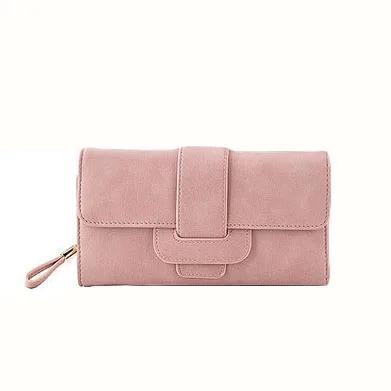 

Women's Long Three-Fold Flip Change Multifunctional Buckle Money Organizer Wallet Envelopment Purse