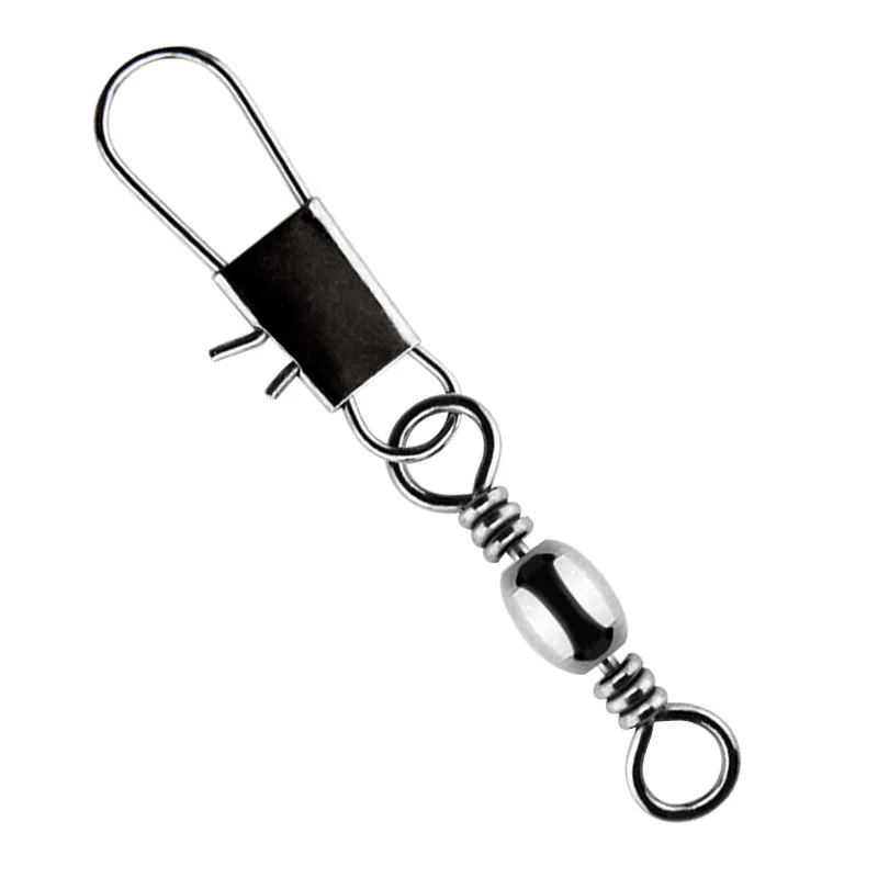 

2#-4# 6# 8# 10# Stainless Steel Crane Fishing Snaps and Swivels, Silver