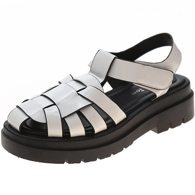 

Woman Sandals New Baotou Woven Ladies Shoes Casual Open Toe Flat Sandals For Female Women's Shoes Slides Outdoors Lady Slippers