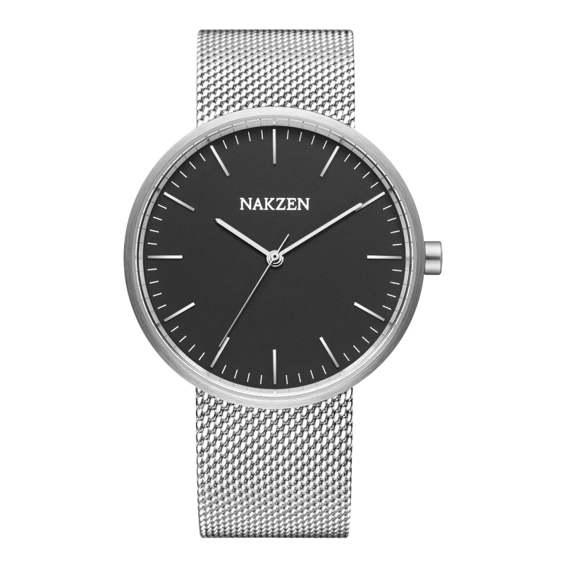 

316L stainless steel mesh band quartz wrist watch japan movt reloj personalizado minimalist watch