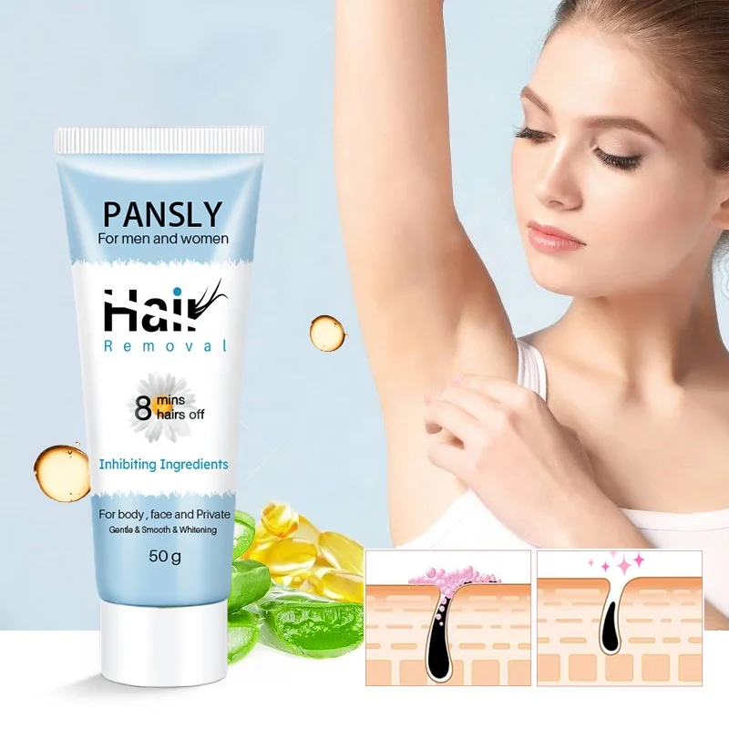 

PANSLY Hot-selling Permanent Hair Removal Cream Quick Depilatory Cream for Body Hair Removal Cream