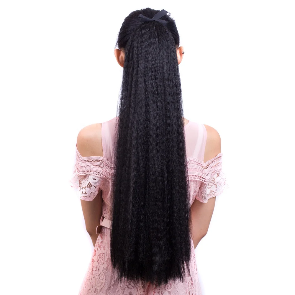 

Corn Perm Long Hair Wig Fluffy Firework Perm Wig Bundled Ponytail Wig, Picture