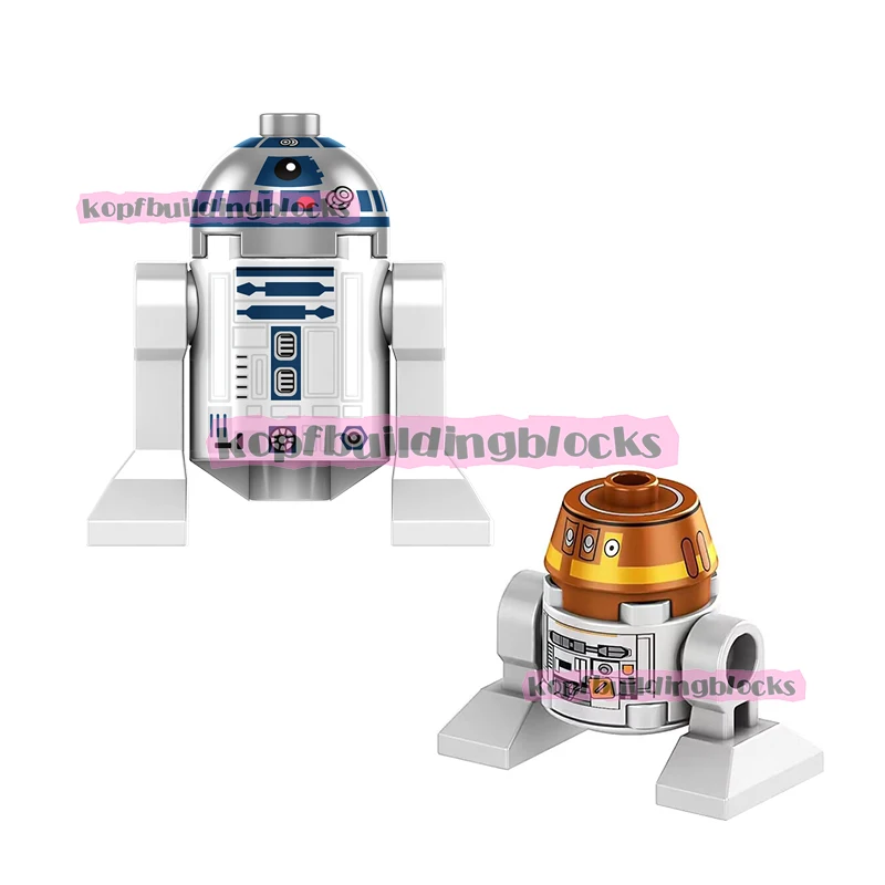 

DZ074 KF001 SW Space Wars R2 D2 Robot Darth Maul Vader Mini Action Figure Building Block Kids Toys Bricks