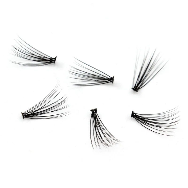 

wholesale 20d heat bonded premade fans cluster eyelash extension silk fan eyelashes