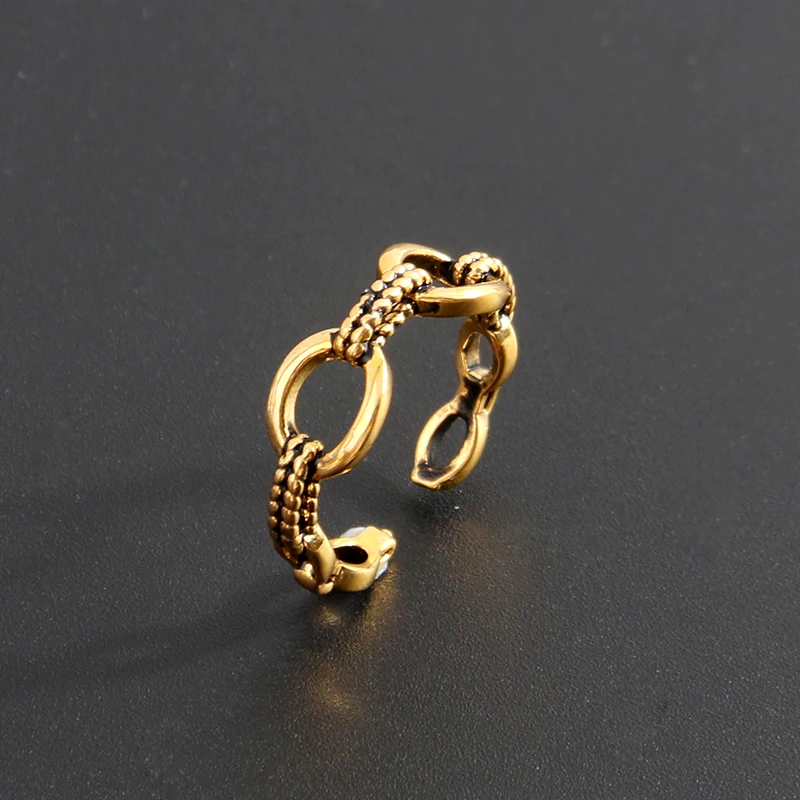 

Fashion Chain Open Ring 925 Silver Plated Jewelry Accessories, Picture shows