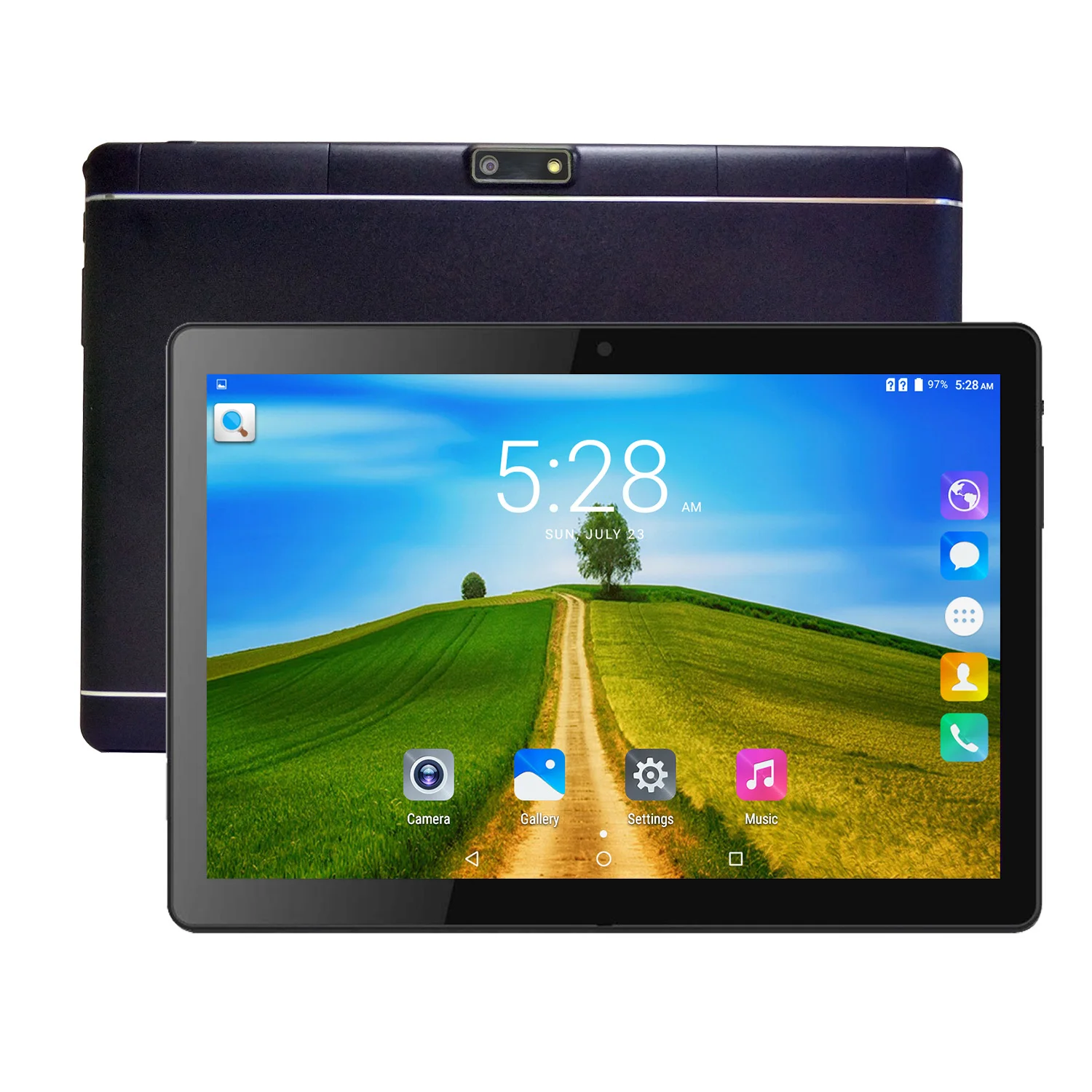 

10 inch OEM Tablet SC9863 4GB RAM 64GB ROM 4G LTE Dual Camera Android 10 Tablet PC Support BT GPS, Black