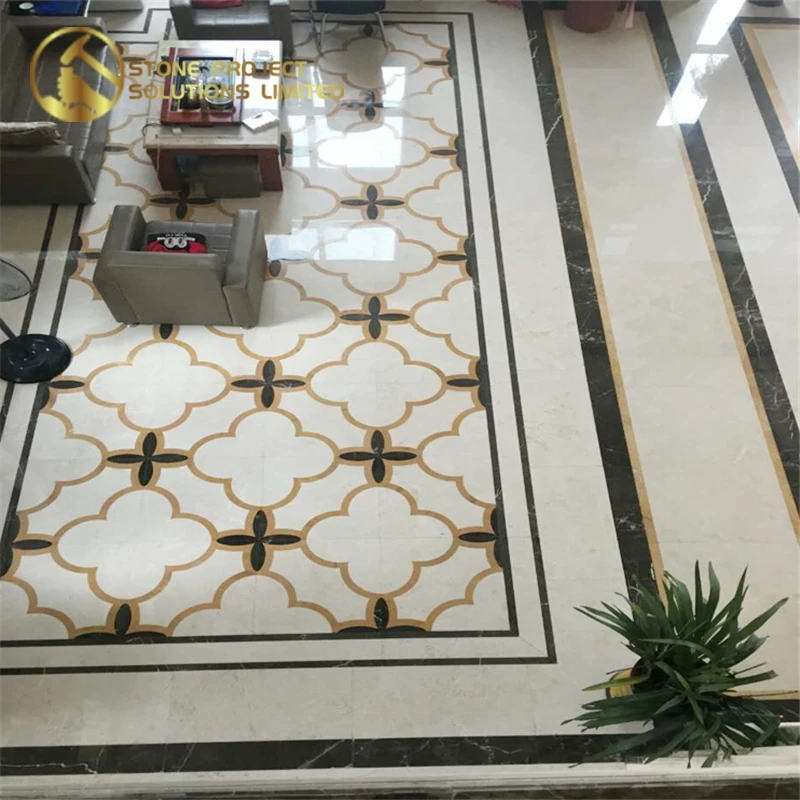Bargain Price Water Jet Marble Flooring Design Waterjet Tile Marbl