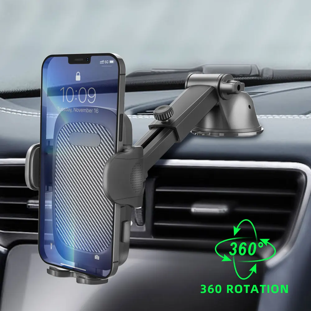 

Newest Dashboard Phone holder Adjustable and Anti-shake Gooseneck Super Strong Sticky Suction Cup Mobile Car Holder