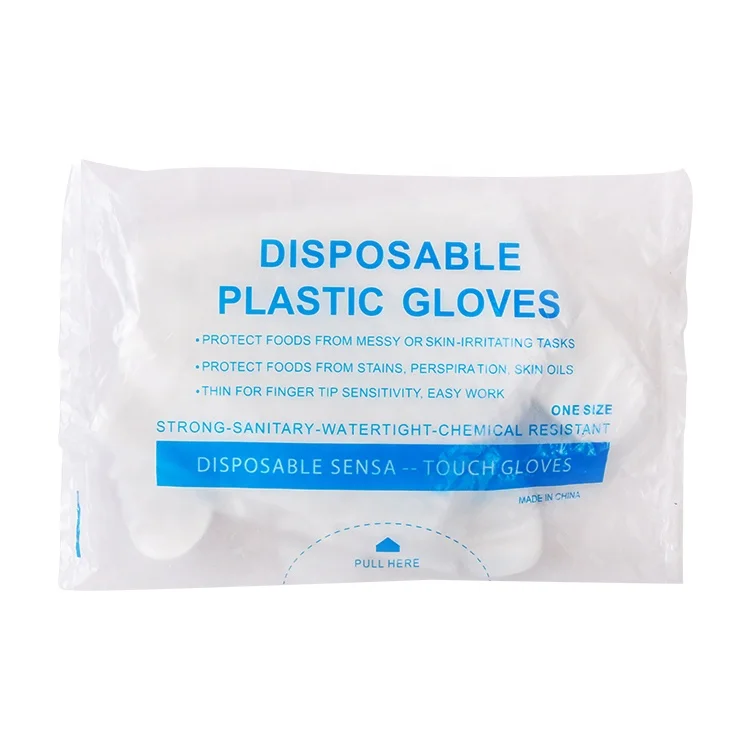 

Plastic Transparent Disposable PE gloves