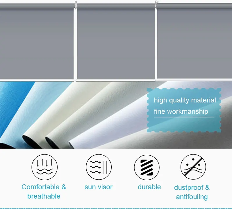 Apartment double-sided scraping one way vision roller blinds