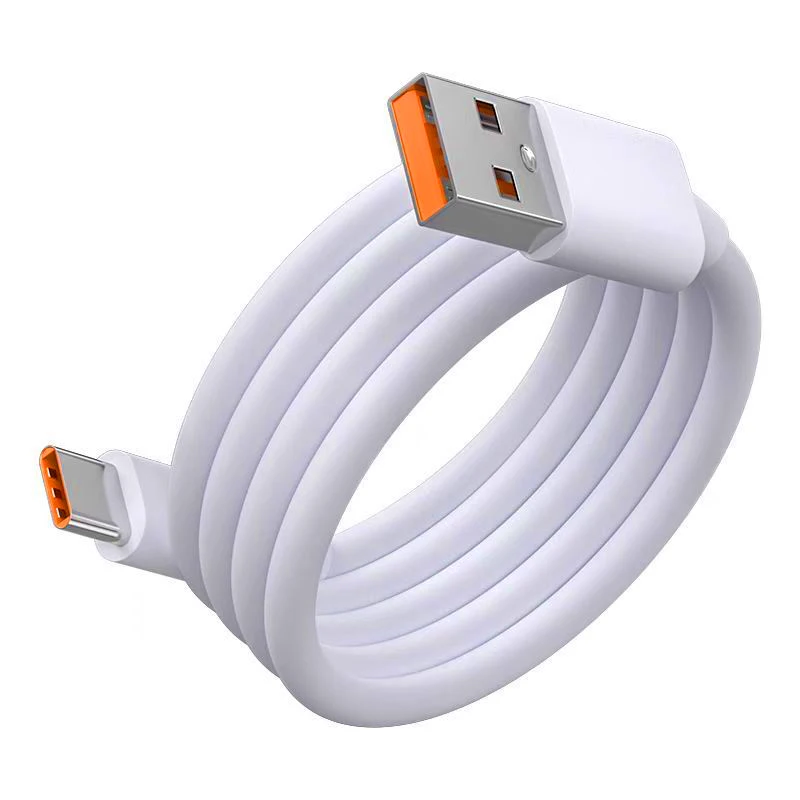 

1m Usb Data Sync fast Charging Cable 6a Usb C-type Cable Type C Charging Usb-c Fast Charger Data Cable, White