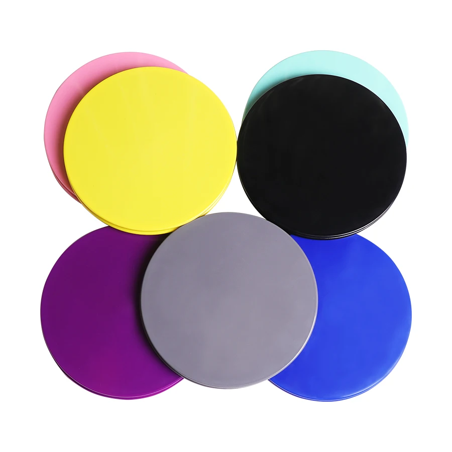 

Hot sale Yoga Gym Home Exercise Pilates Training Core Sliders Gliding Discs, Pink,black,blue,purple,yellow,green,gray,customized color