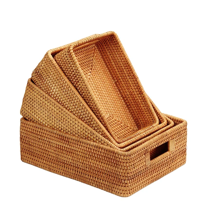 

Rattan Weaving Storage Baskets Handmade Storage Basket Seagrass Belly Straw Garden Flower Pot Planter Laundry Basket Gift