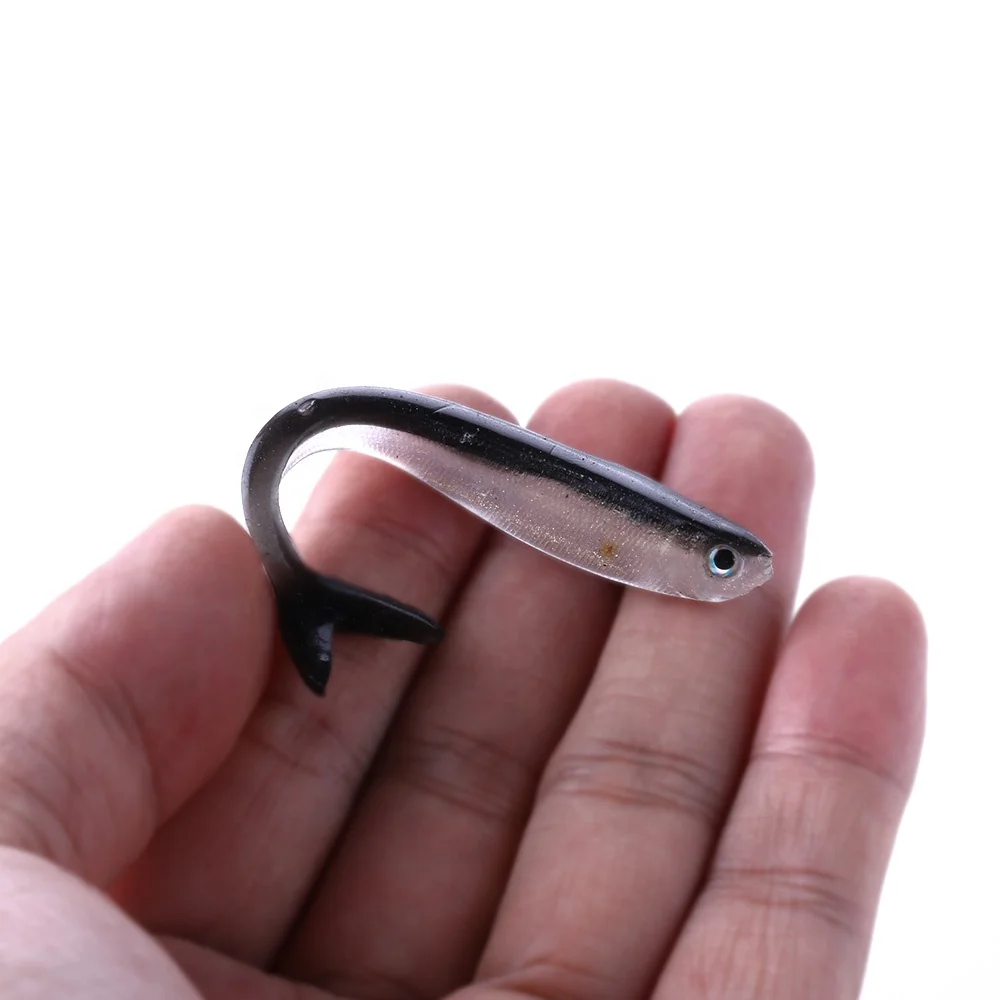 8cm 2.2g Fishing Lure Soft Bait 10 pieces/bag Shad Fish Silicone Bass Minnow Baits Swimbait Carp Fishing Plastic Lure