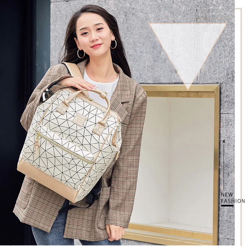 

High quality OEM custom logo private label Lingge design PU leather Mother Mummy diaper bag pack backpack for Mom momy baby love, Mother bag