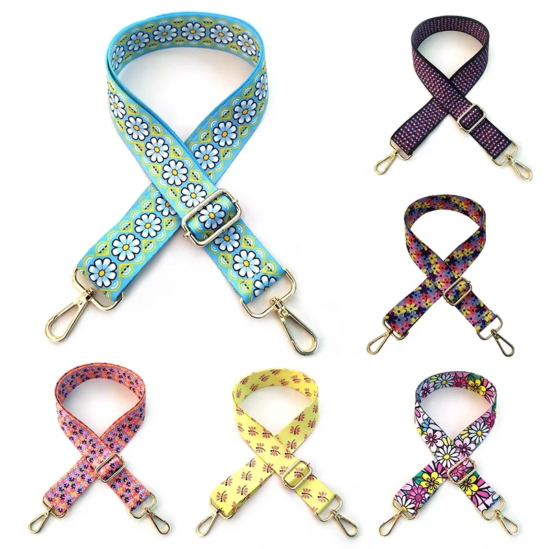 

2022 38mm Multicolor Thick Durable Handle Cross Body Handbag Chain Adjustable Leopard Shoulder Guitar Strap For Purse