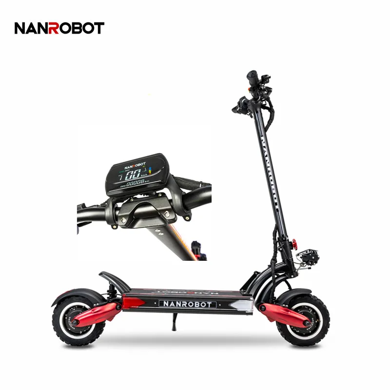 

NANROBOT LS7+ 11inch 60v 2400w dual motor big wheel foldable adult electric scooter