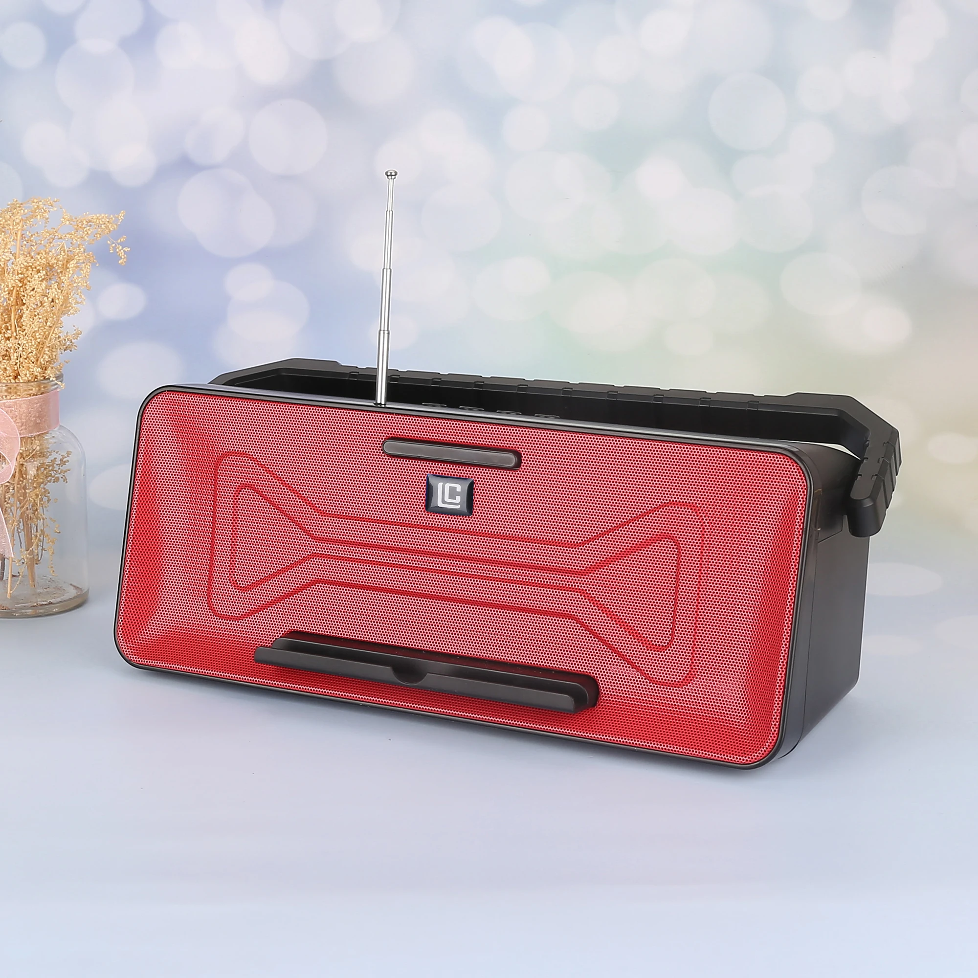 BK003 super bass woofer mini subwoofer portable boombox karaoke wireless loudspeaker outdoor tws bluetooth speaker with stand - ANKUX.COM