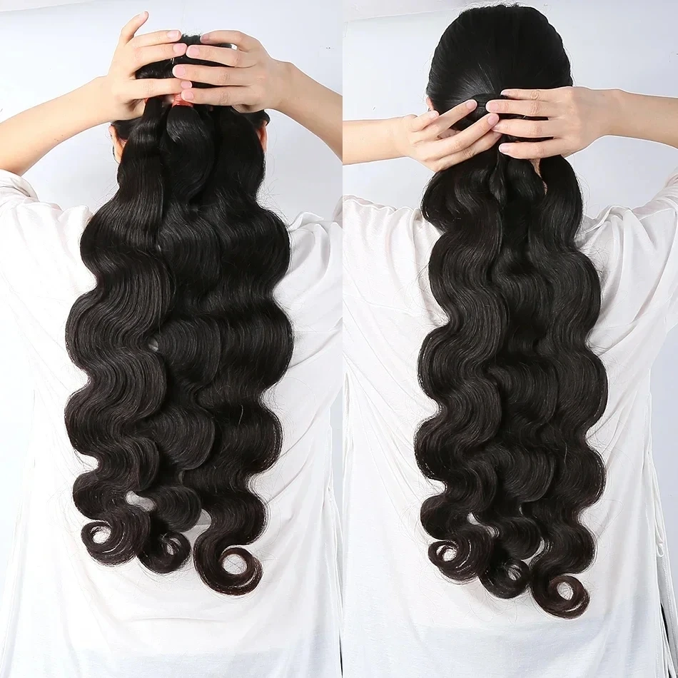 Raw Virgin Hair Natural Body Wave Color Extension Yeswigs Double Weft Cuticle Aligned Young Girl Virgin Bundle Cambodian Hair