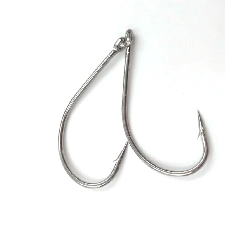 

TOPIND 100pcs/bag 1024 Maruseigo Hooks High Carbon Steel Fishing Hooks with Black Nickle