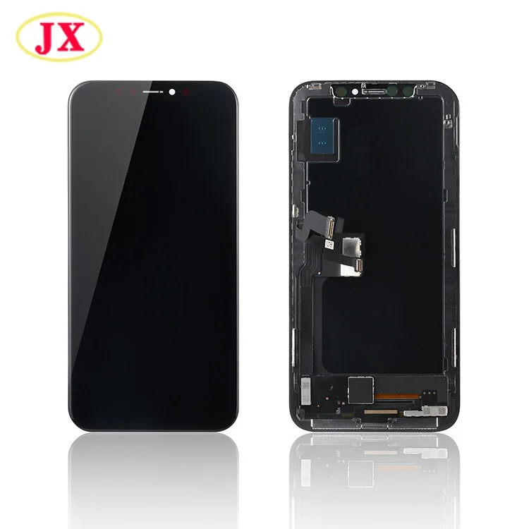 

12 month warranty lcd display touch screen assembly for iphone x screen replacement, White/black