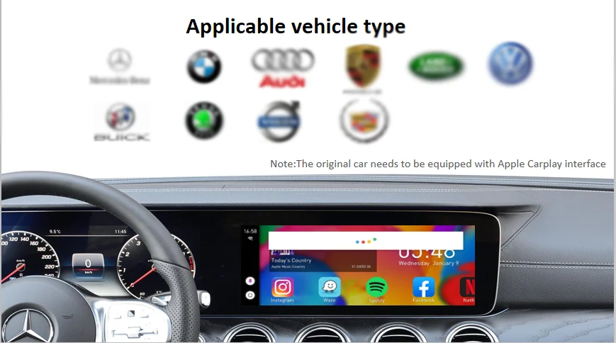 Automotive CarPlay Smart Box Car Video Interface for universal cars apple carplay