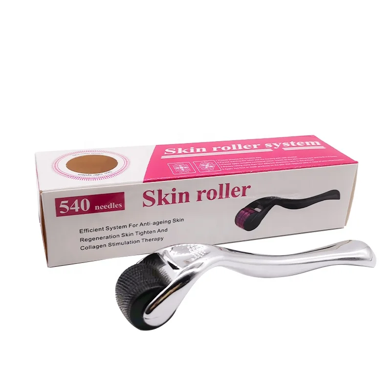 

NEW Generation Professional Shinny Silver Derma Roller with 0.5mm Derma Rolling System for Face