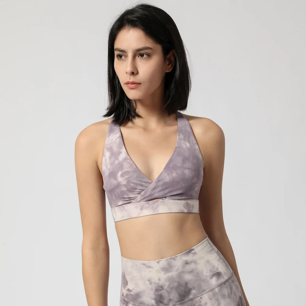 

Manufacturer racer back push up sports bra nylon comfortable breathable good elastic workout sports bra