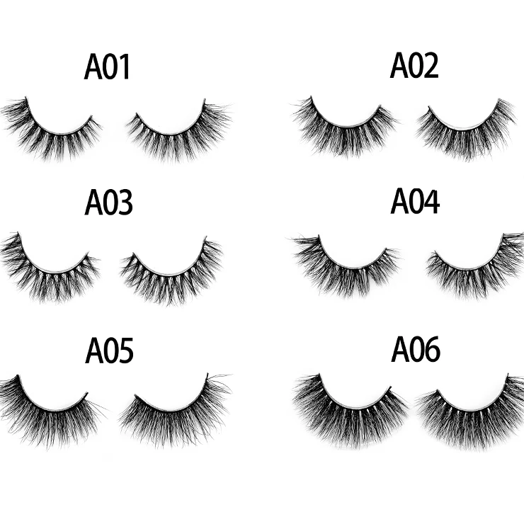 

short 3d vegan natural 18 mm real mink eyelashes