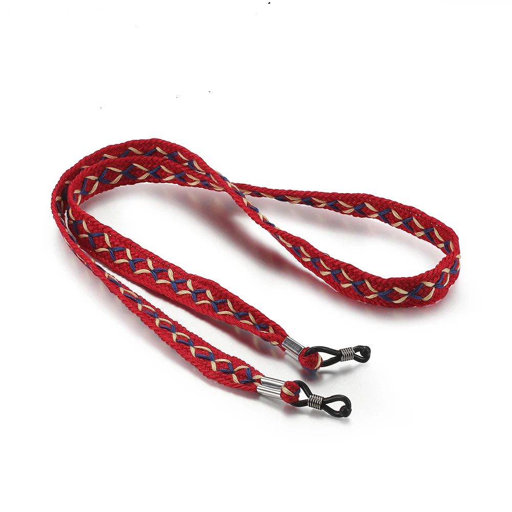 

Wholesale Korean Flower Color Webbing Ribbon Sunglasses Fashion Eye Glasses Eyewear Eyeglasses Rope Cord For Eyeglasses, Red,yellow,gray,black,blue+white,blue+red
