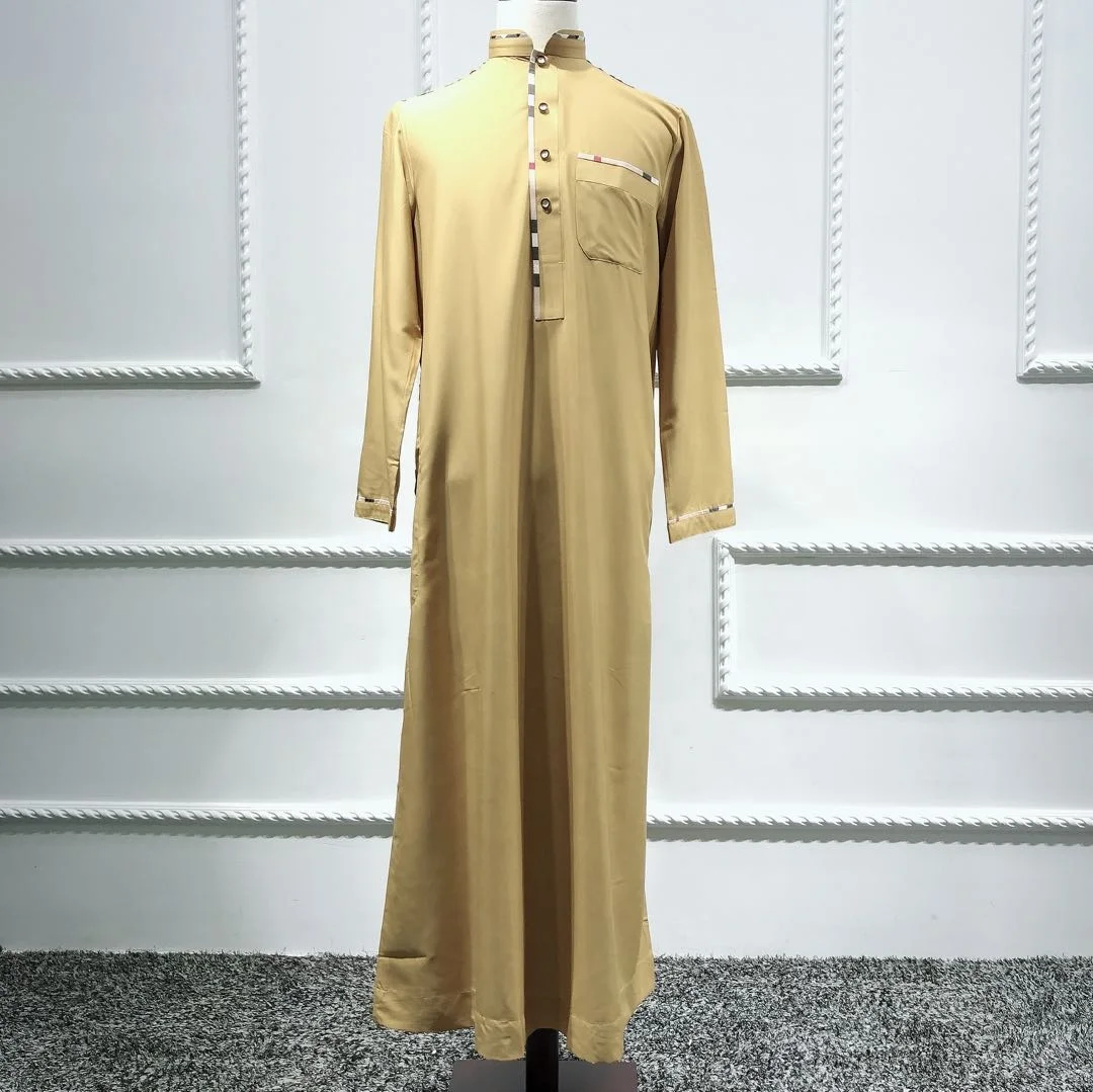 

LSMN004 Wholesale Islamic Dresses For Men Abaya Dubai Muslim Dress