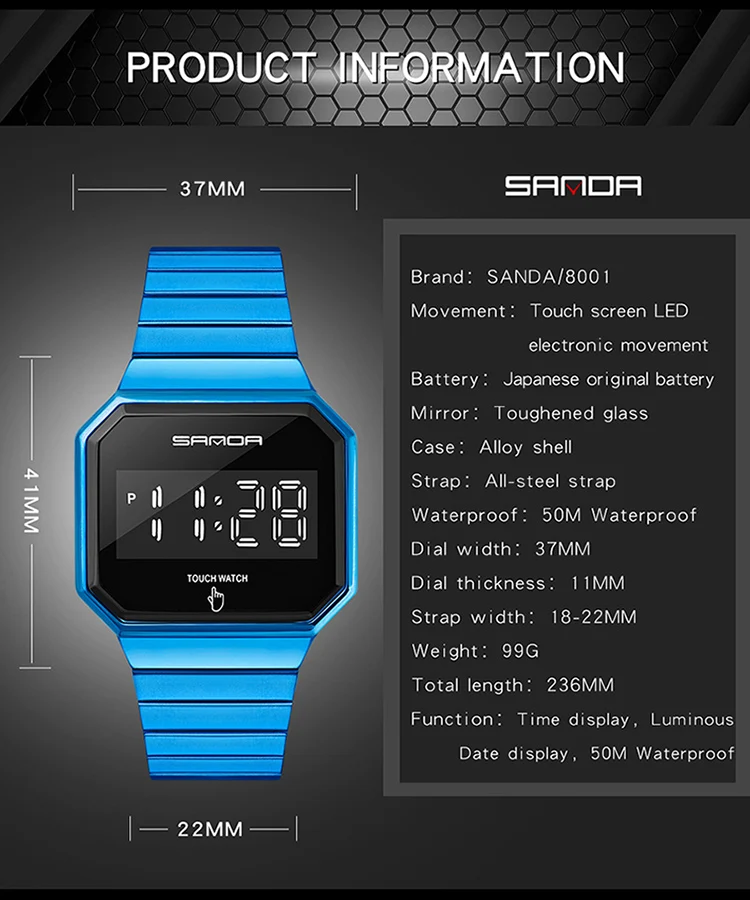 Sanda touch watch Outlet