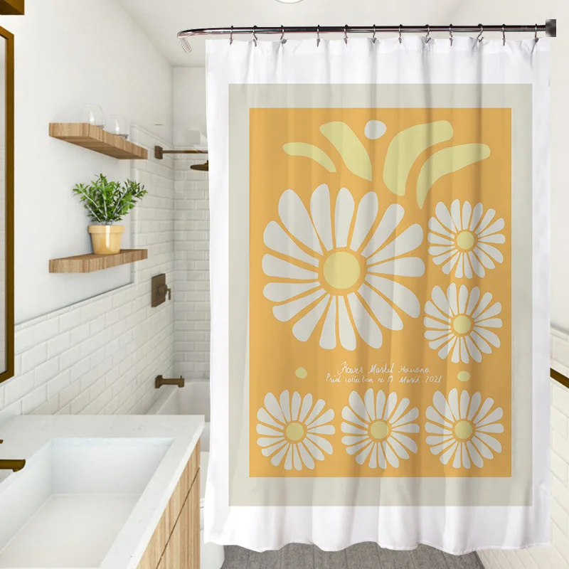

Washroom Marc Jacobs daisy modern shower curtain set,shower curtains custom digital printing sets