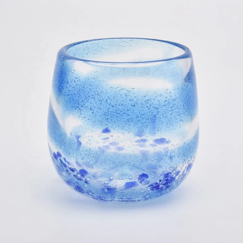 Luxury spray Glass Candle Jars tealight candle Holder party decoration Wholesales