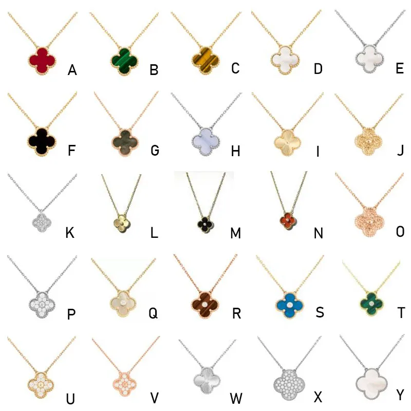

S925 original logo sterling silver lucky clover necklace for jewelry set women, Picture shows