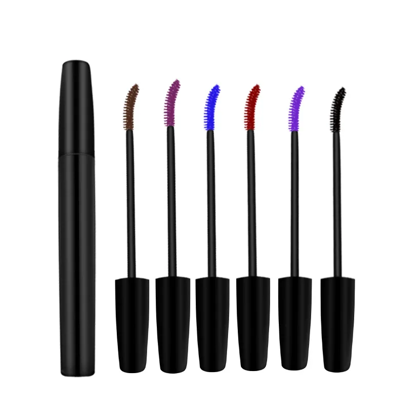 

colorful vegan mascara bottle private label colored mascara container disposable mascara wands brushes, Multi-colored