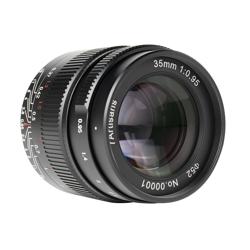 

7artisans 7 artisans 35mm F0.95 Large Aperture Portrait Lens for Sony E A6600/Fuji FX/Canon Eos-M M6/Nikon Z Z9/M4/3 Mount DC-S1