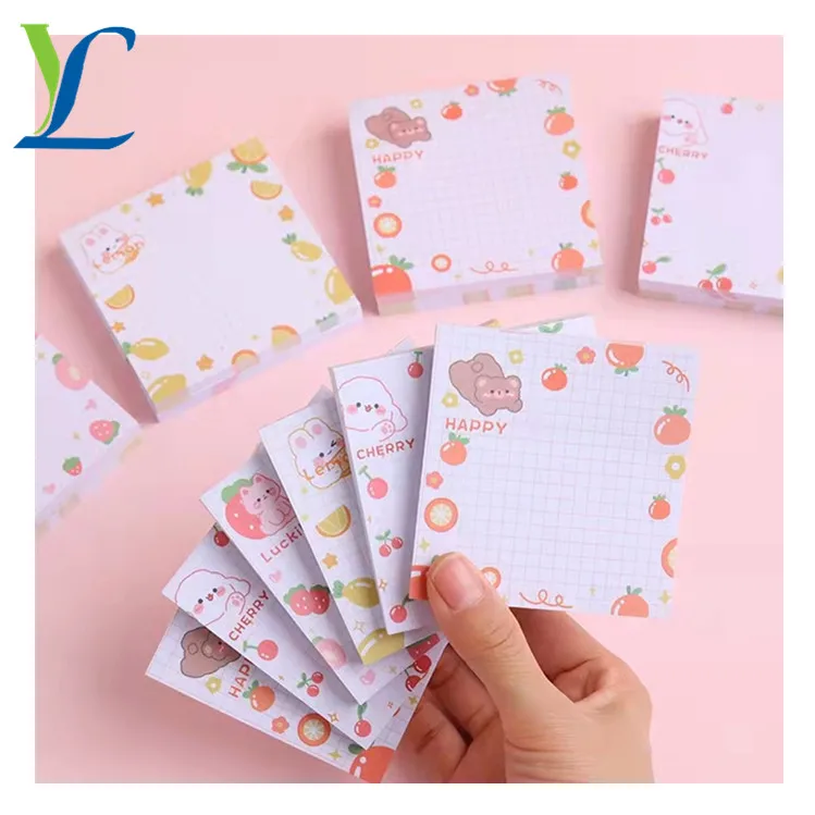 

Custom Design Sticky Note Pad Notes Printed Cube Transparent Color Sticky Notes