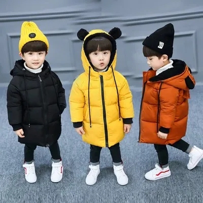 

Girls Jackets Kids Boys Coat Children Winter Outerwear & Coats Casual Cartoon Autumn Winter Parkas, Black,yellow,brown,red