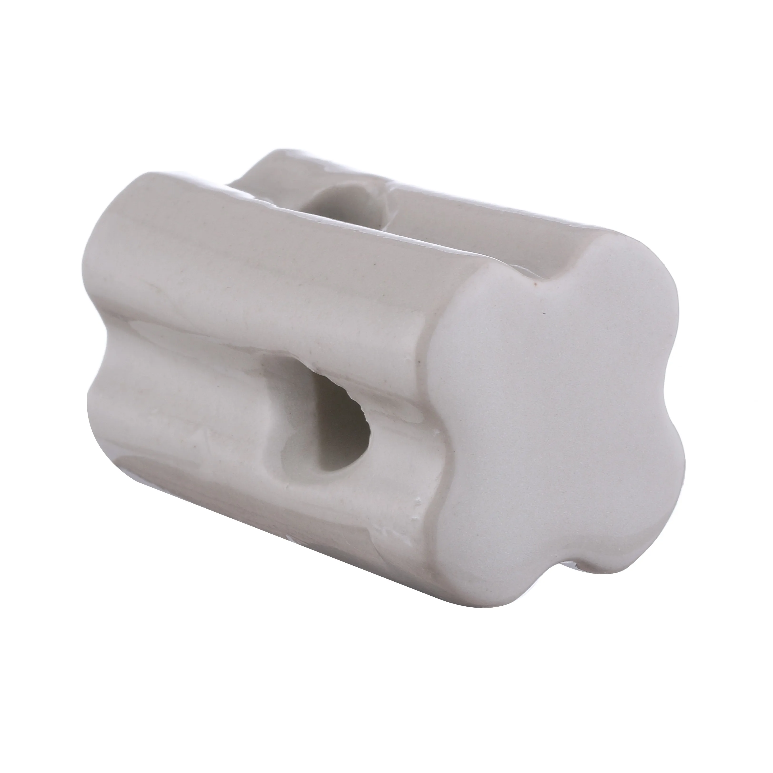 

End Strain Porcelain Insulator, White