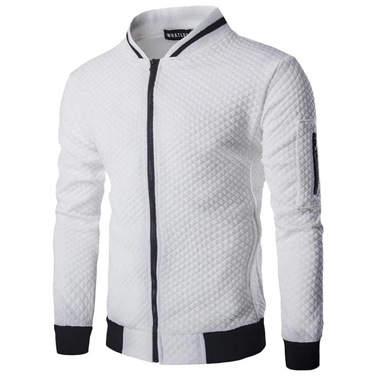 

Gulidd 2021 new fashion bomber jacket men Causal aket Zipper Long Sleeve White Filled Coat Warm Winter men's jackets