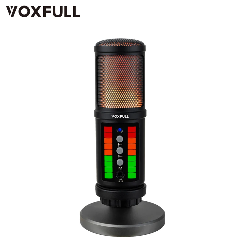 

Voxfull Professional USB computer microphone RGB Gaming microphone Desktop Condenser Microphone