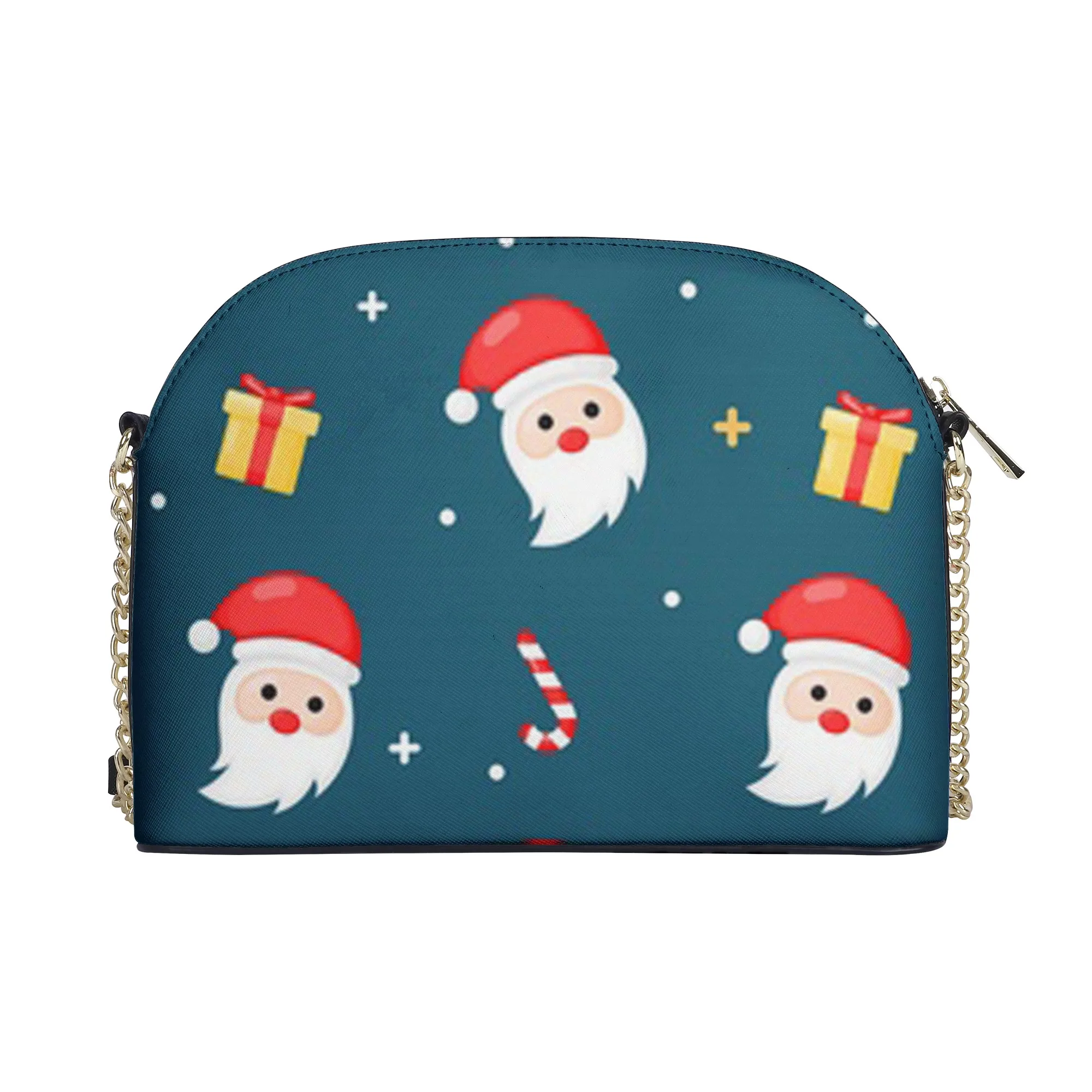 

Customized Christmas logo shell zipper lock bag with zipper transparent and easy to carry large capacity packaging bag, Customized color