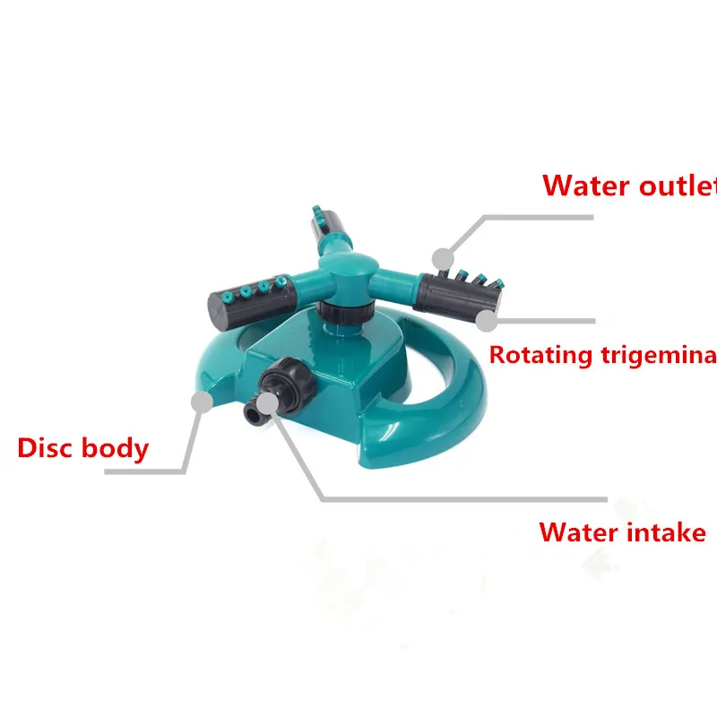 rotating adjustable 3 arm garden sprinkler
