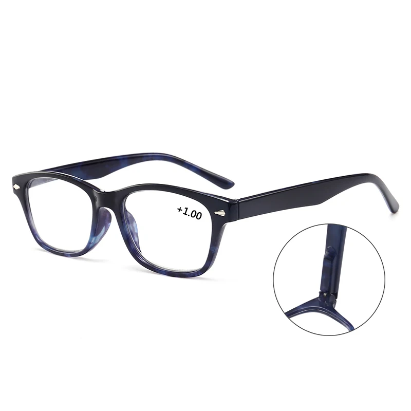 

2021 high quality cheap promotional PC optical frame flexible spring hinge men womens reading glasses with logo